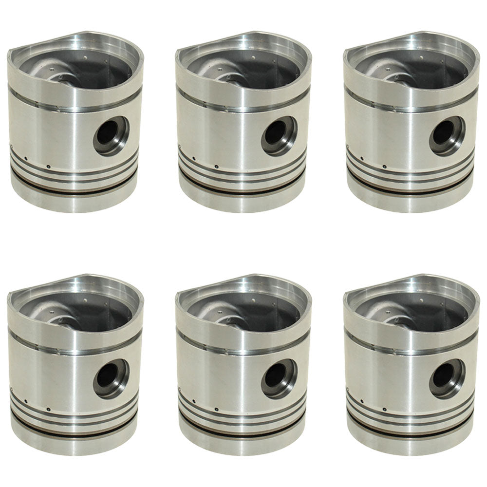 K946354 Six Pistons K206974 Fits David Brown AD6/55 Tractor Engines AD4/55T