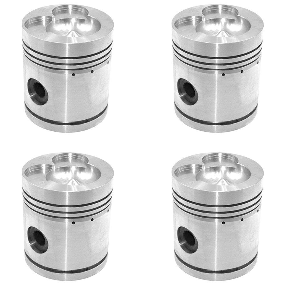 Four 4.40" Standard Pistons K261707 For David Brown Tractors 770 990