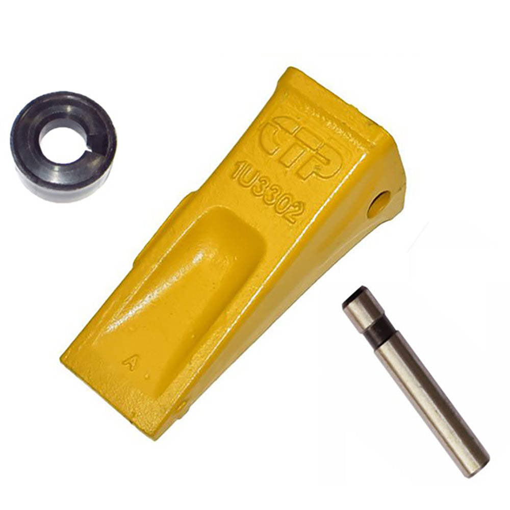 J300 Style Bucket Tooth w/ Pin & Retainer Fits Caterpillar 1U-3302 T1U3302