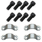 Cross Straps (4) w/ Propshaft Strap Screws (8) 116/00525 826/00892 Fits JCB