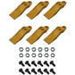 KT-1324720-6PCWITHHARDWARE - Set of 6 Bucket Uni-Teeth with Hardware