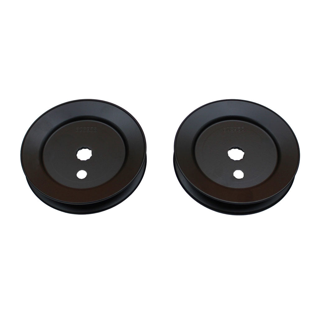 Qty. 2: Spindle Pulley
 Fits Hustler Replaces 603988