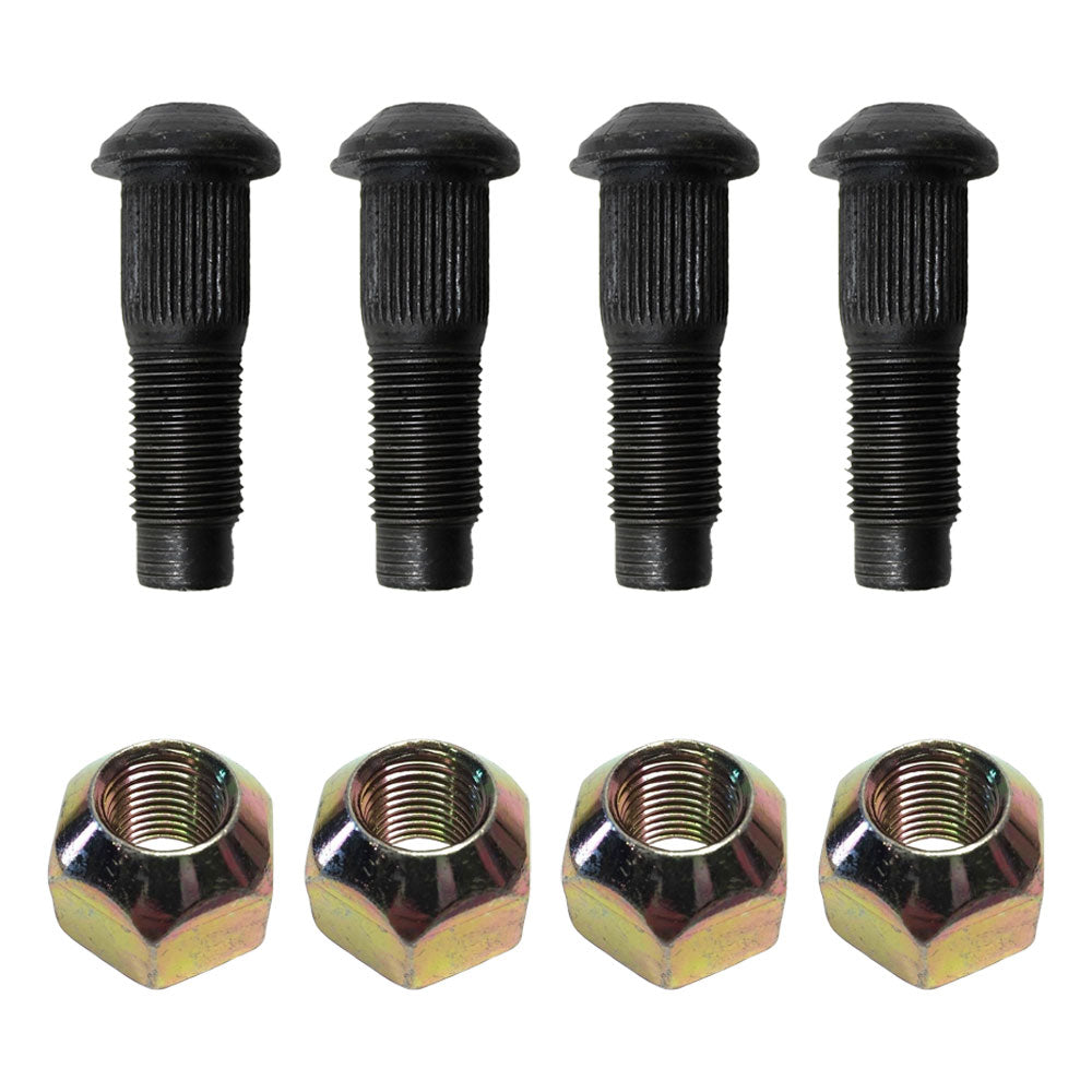 Qty 4: Wheel Bolt and Nut
 Fits Bobcat Replaces 6519169