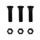 (3) Plow Bolt and Nut fits Blades / Cutting Edges 5/8-11x2 1/4 Grade 8 Dome Head
