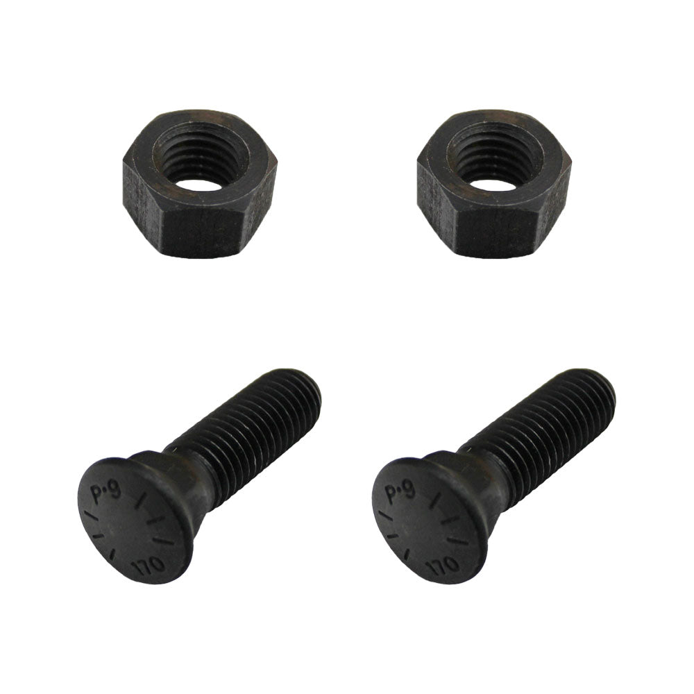 10 Plow Bolt & Nut for Blades/ Cutting Edge 5/8-11x2 1/4 Grade 8 Dome Head