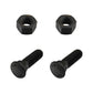 (10) Plow Bolt & Nut for Blades Cutting Edges 5/8-11x2 1/4 Grade 8 PM06705