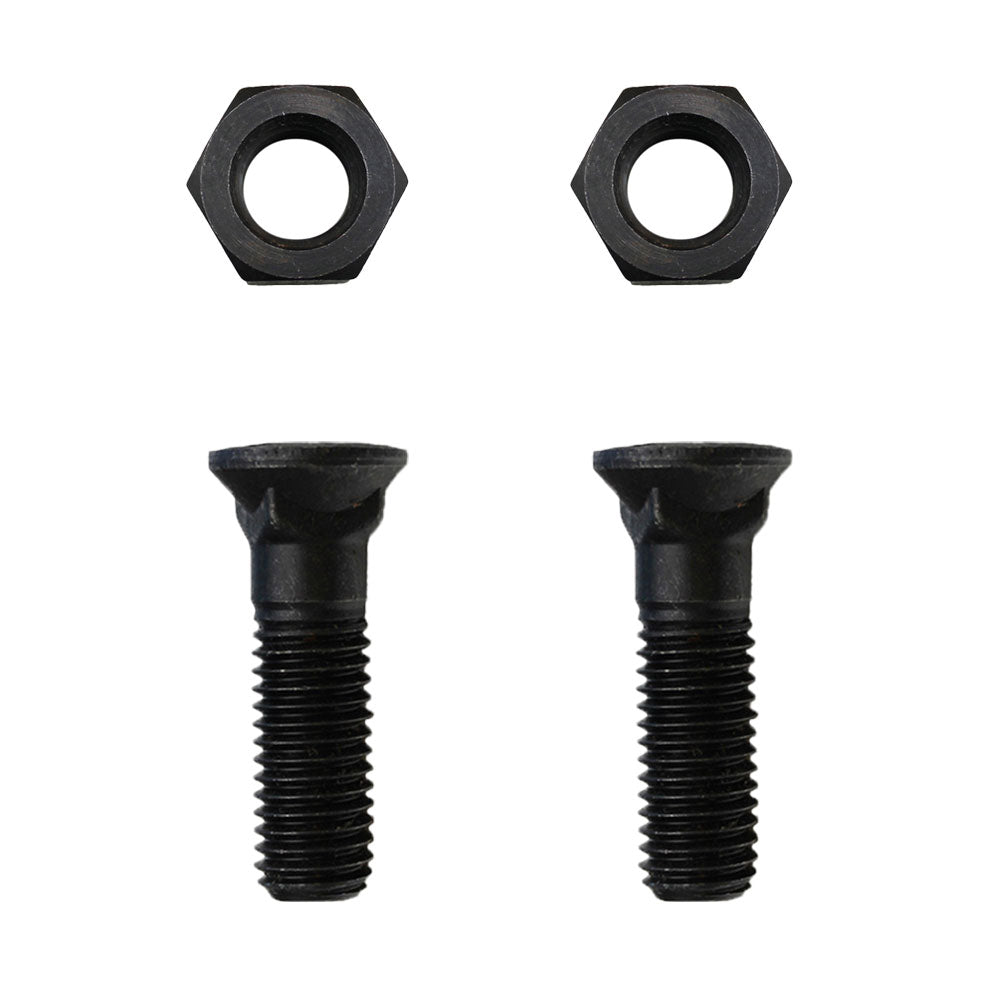 10 - Plow Bolt & Nut for Blades/ Cutting Edge, 5/8-11x2 1/4 - Grade 8, Dome Head