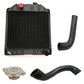 Radiator with Cap and Hoses
 Fits Ford/New Holland Replaces 15701-72030