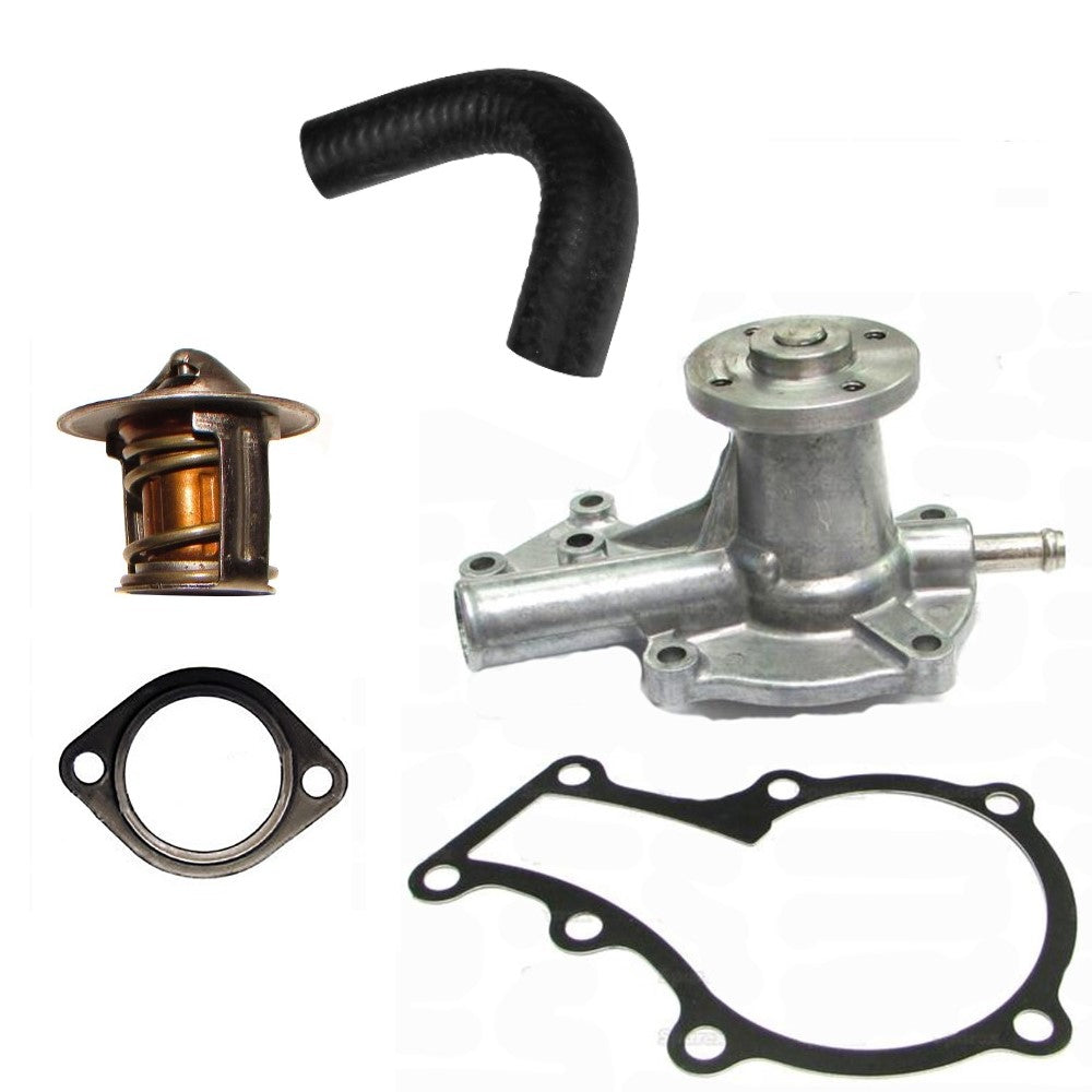New Water Pump with Return Hose & Thermostat Fits Kubota GF1800 GF1800E