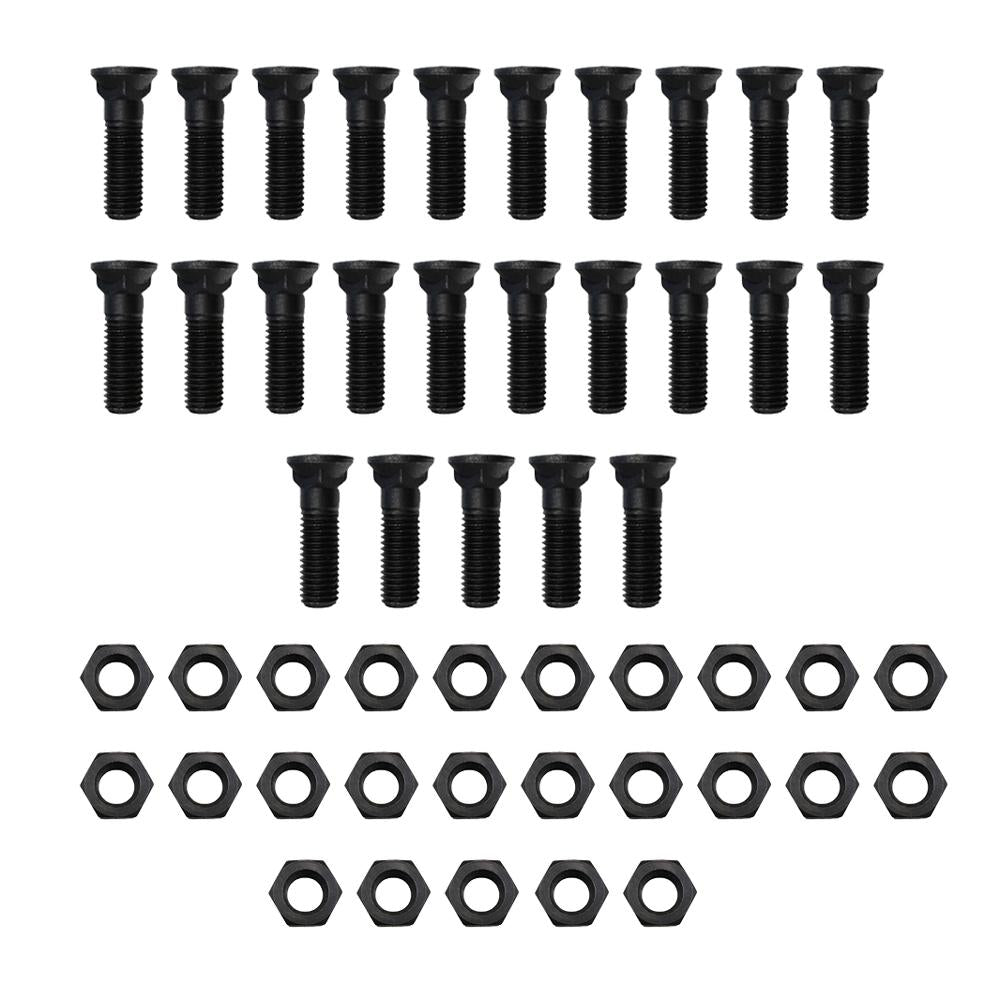 Nuts and Plow Bolts Twenty-Five (25) Each Fits Caterpillar Dozers 400 Series