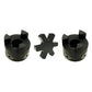 L095 Flexible L-Jaw Coupling Coupler Set with NBR Rubber Spider 1/2" to 3/4"