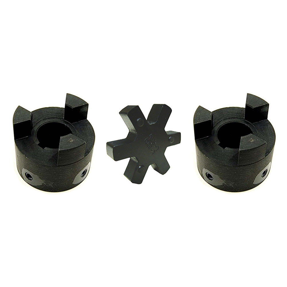 L-095 1/2 x 3/4 Flexible 3-Piece L-Jaw Coupling Set & Buna-N NBR Rubber Spider