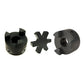 1/2" to 7/8" L095 Flexible 3-Piece L-Jaw Coupling Coupler Set & Rubber Spider