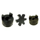 L095 3/4 X 1-1/8 Flexible 3-Piece L-Jaw Coupling Set & Buna-N NBR Rubber Spider