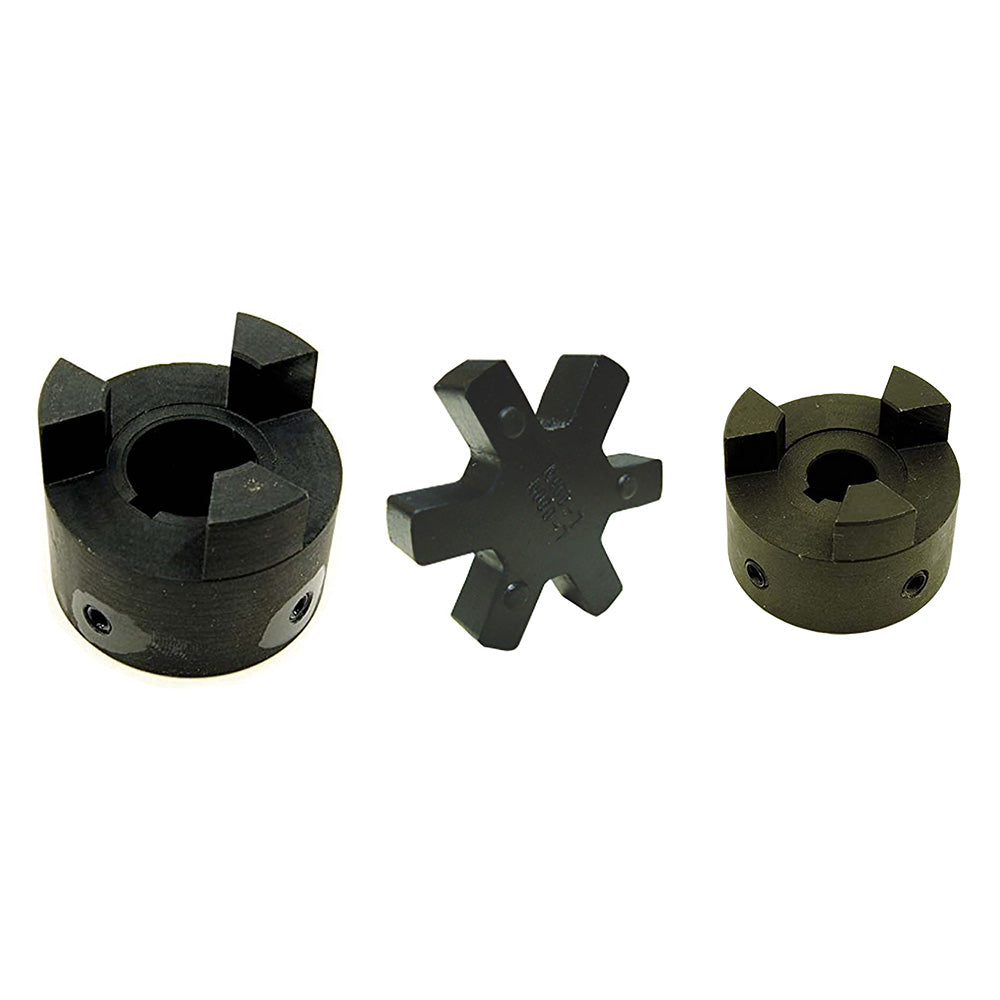 L095 3/4 X 1-1/8 Flexible 3-Piece L-Jaw Coupling Set & Buna-N NBR Rubber Spider