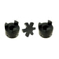 3/4" L095 Flexible 3-Piece L-Jaw Coupling Set with Buna-N NBR Rubber Spider