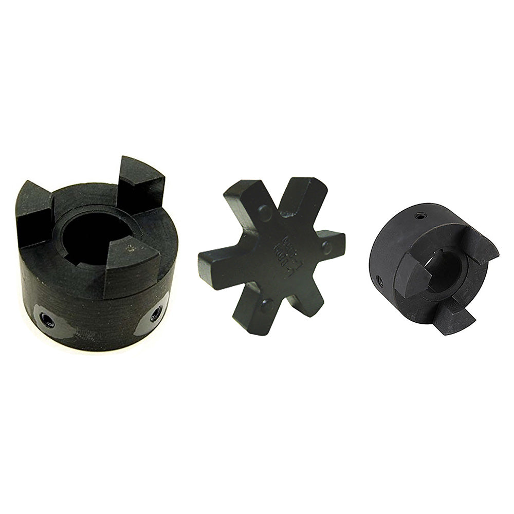 L095 ( 5/8" to 1" ) L-Jaw Coupling Set w/ Rubber Spider Coupler LO95