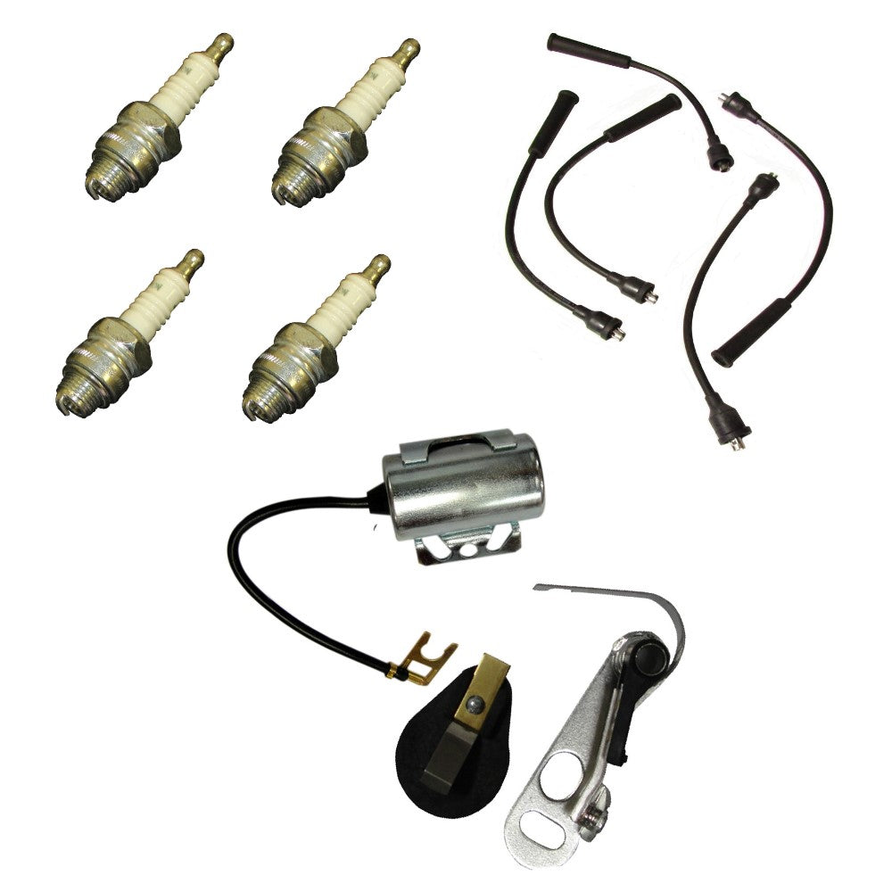 42779 Tune Up Kit W/ Wires & Spark Plugs for MF Fits Ferguson F40 TO20 TO30 TO35