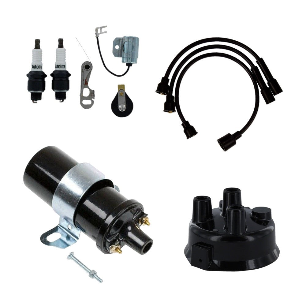 JD Ignition Tune Up Kit w/ 6V Coil & Bracket Fits John Deere Replaces 1909008