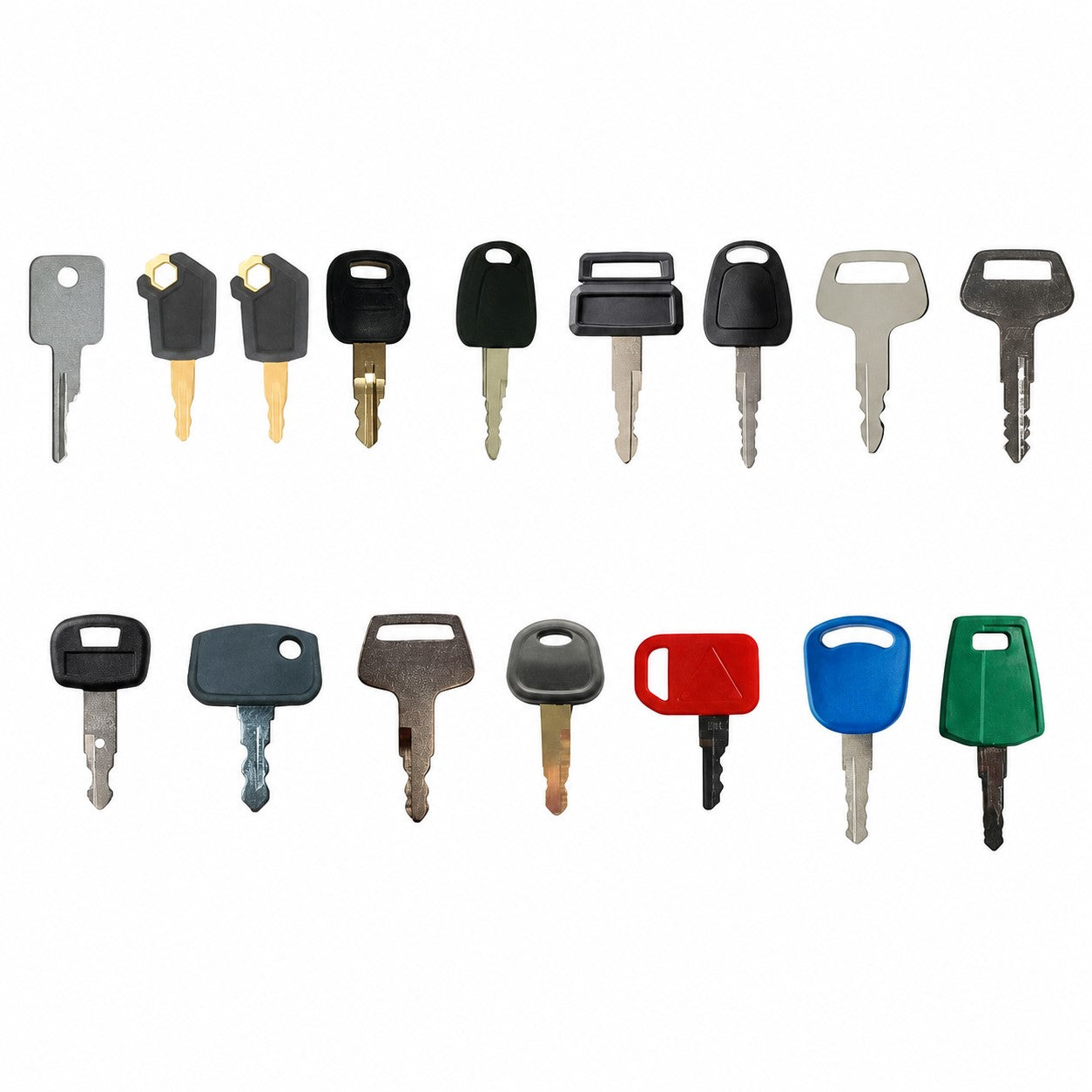 20 Equipment Keys Fits CAT Fits John Deere Fits Hitachi Fits Komatsu Fits Volvo