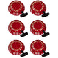 New 6 Pack of Pull Start Red Recoil Cover 5.5HP & 6.5HP Fits Honda GX160 & GX200