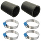 (2) Air Cleaner Hoses with (4) Hose Clamps  Fits Farmall Replaces 11B53