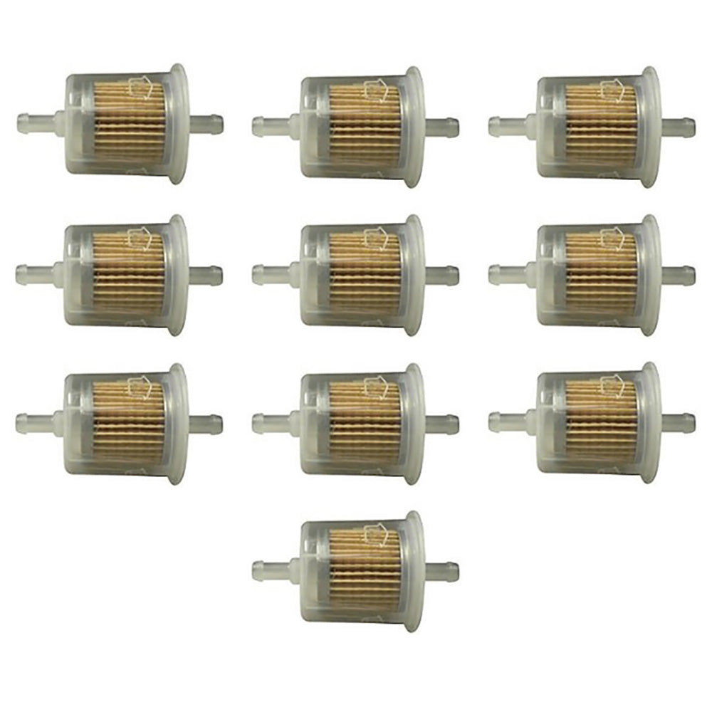 10 Pack 5/16" Clear Plastic Inline Gas Fuel Filters Fits Fram G2 GF11 33032