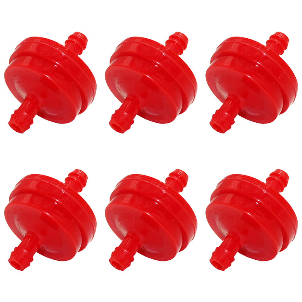 Qty 6: Inline Fuel Filters  Fits Cub Cadet Replaces 751-3013