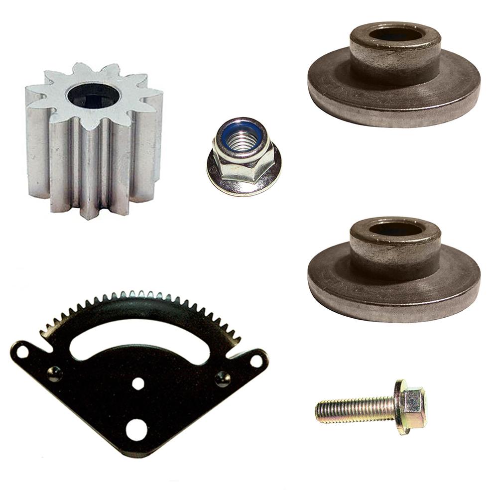 Pinion Gear & Sector Gear w/ Hardware Kit Fits John Deere Replaces 14M7400