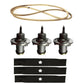 42" Deck Rebuild Kit Belt Spindles Blades YTH24V42LS YT42XLS