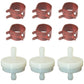 3 Fuel Filters and 6 Hose Clamps Fits Simplicity Replaces 173206