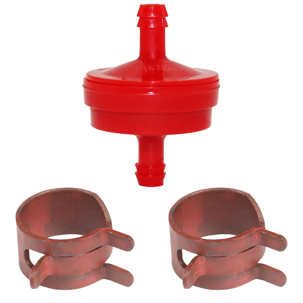 1 Fuel Filter and 2 Hose Clamps  Fits Cub Cadet Replaces 751-3013