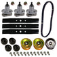 48" Deck Rebuild Kit XHT Blades w/ Wheels Fits Rotary Replaces 8479