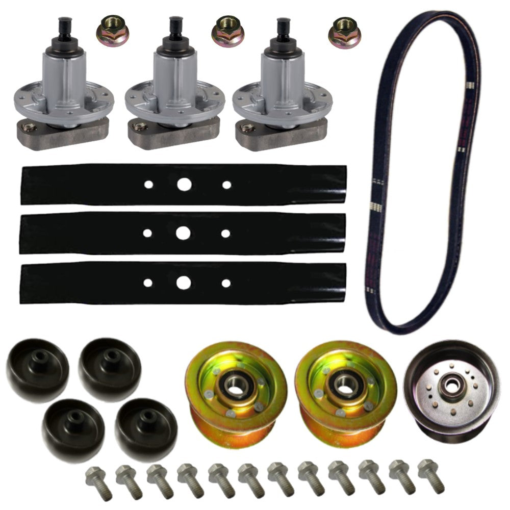 48" Deck Rebuild Kit XHT Blades w/ Wheels Fits Rotary Replaces 8479