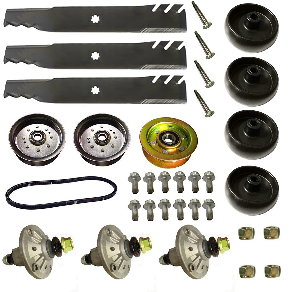48" Toothed Blade Deck Rebuild Kit with Hardware Fits John Deere 145 & 155C