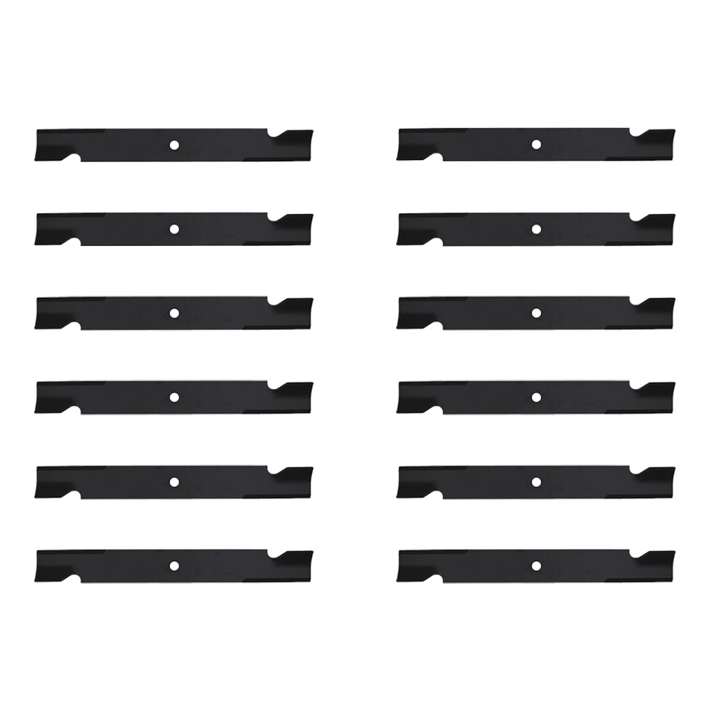 Qty 12: Notched High-Lift Mower Blade
 Fits Gravely Replaces 025124
