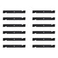 Qty 12: Notched High-Lift Mower Blade
 Fits Hustler Replaces 794685