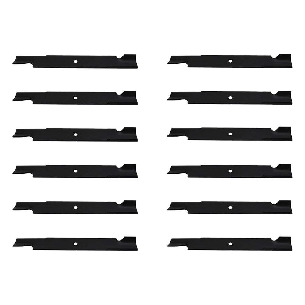 Qty 12: Notched High-Lift Mower Blade
 Fits Dixie Chopper Replaces 30227-60