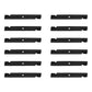 Qty 12: Notched High-Lift Mower Blade
 Fits Hustler Replaces 794685