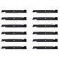 Qty 12: Notched High-Lift Mower Blade
 Fits Dixie Chopper Replaces 30227-60