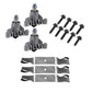 50" Blade Kit w/ Spindles & Mounting Bolts Fits Poulan Replaces 137380