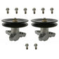 Qty 2: Spindle Assembly W/Pulley & Bolts Fits Cub Cadet Replaces 618-0624