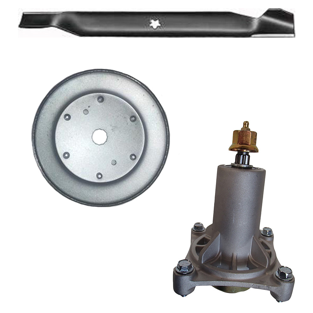 Spindle, Blade and Pulley Fits Ariens Replaces 21546095