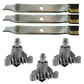 152443 143651 Blades Spindles Mandrel Kit For Husqvarna For Poulan For Craftsman