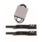 Belt and 2 Blades Combo Fits Toro 30" TimeMaster Mowers 20199 20200 20975 20977