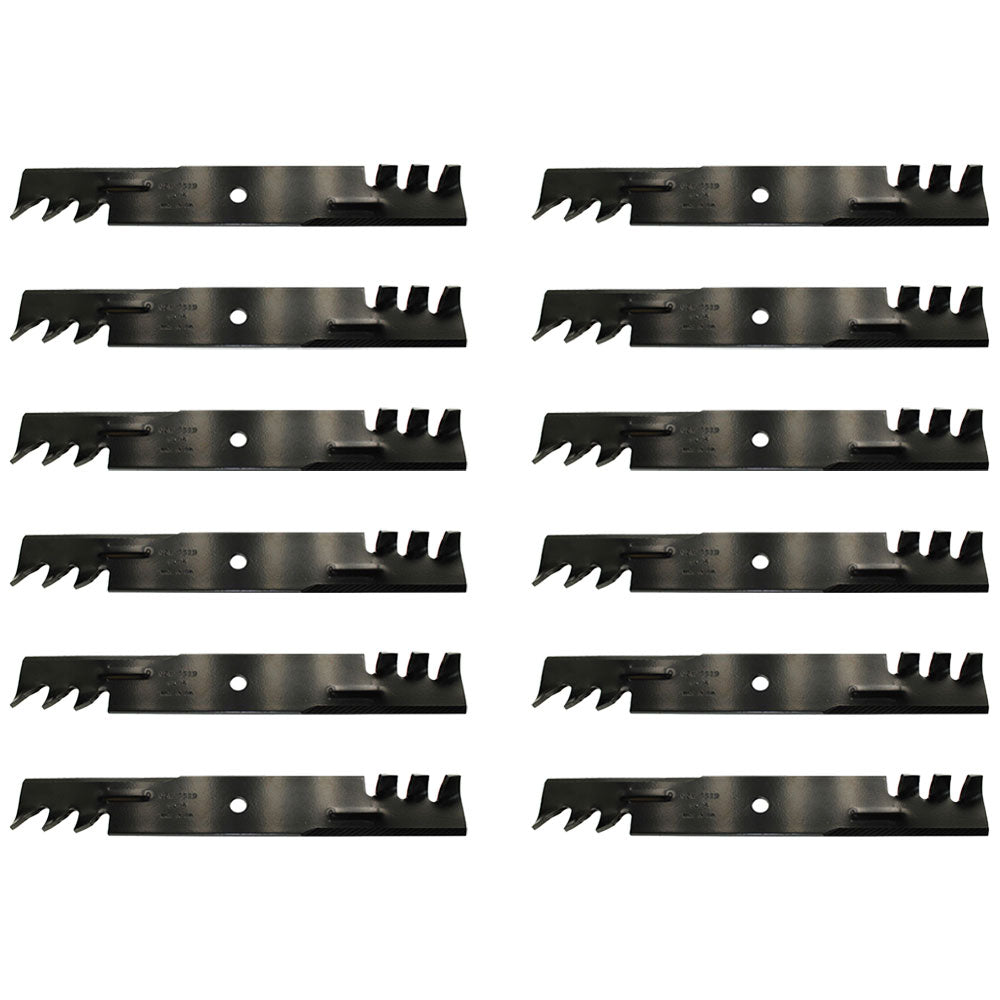Qty 12: Toothed Mower Blades Fits Oregon Replaces 396-322