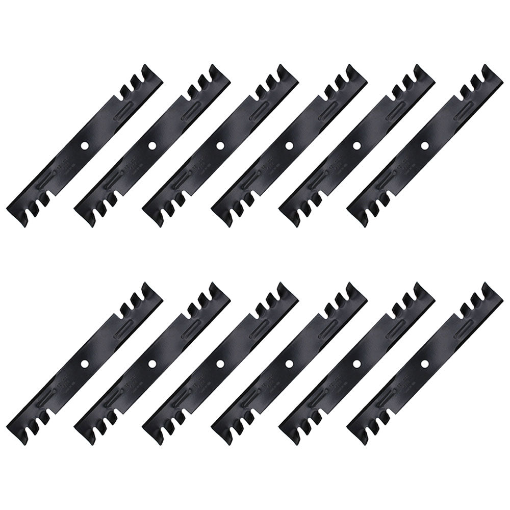 Qty 12: Toothed Mower Blades Fits Bobcat Replaces 112111-02