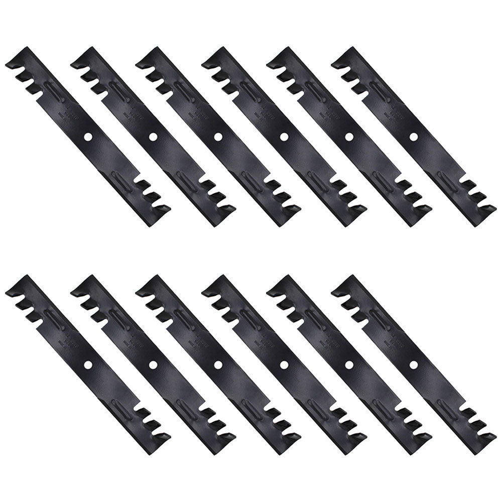 Qty 12: Toothed Mower Blades Fits Encore Replaces 363291