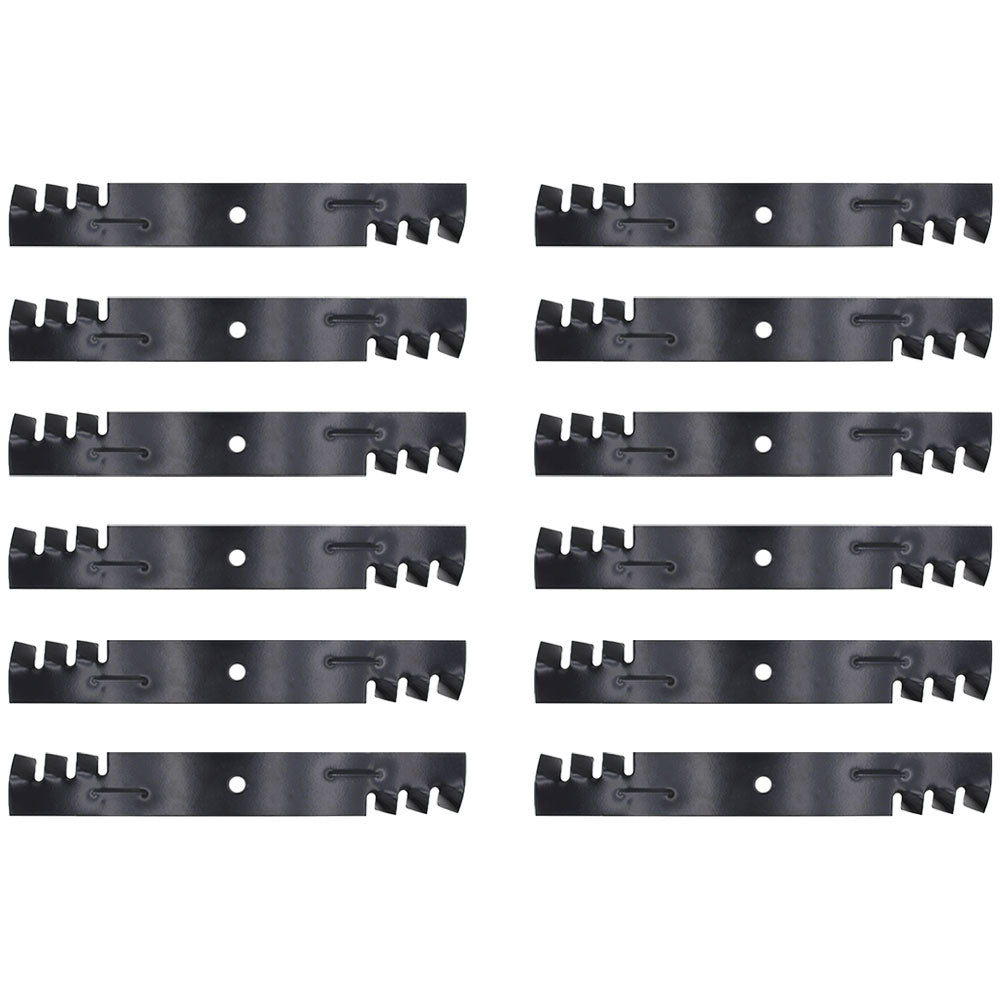 Qty 12: Toothed Mower Blades Fits Dixon Replaces 10715