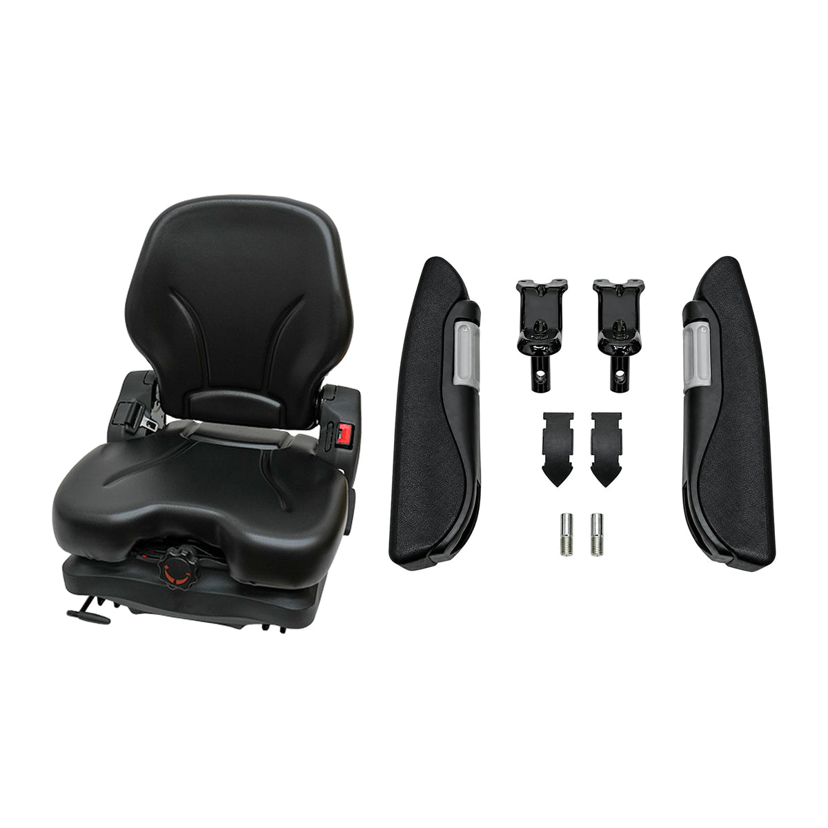 PV9003 Suspension Seat with Armrest Set Fits John Deere 320D 323E CT322